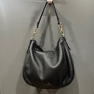 Kate Spade Pebbled Leather Hobo Bag + Matching Card Holder